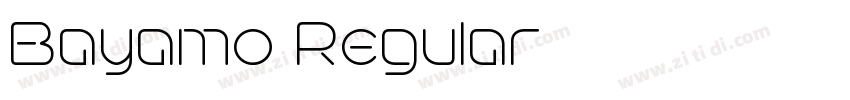 Bayamo Regular字体转换